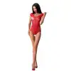 Бодистокинг Passion BS064 One Size, Red, боди, закрытое плечо, открытый доступ photo 2