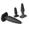 Анальная пробка ASEXO. Черный. Силиконовый. photo 4