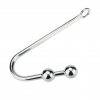 Анальный крюк с 2 шариками из нержавеющей стали Butt Plug 25 Шт photo 2