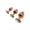 Металева анальна пробка Wooomy Tralalo Rose Gold Metal Plug Size M, діаметр 3,4 см, довжина 8 см photo 4