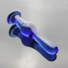 Стеклянный фаллоимитатор, цвет синий, длина 14,5 см photo 5
