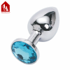 Анальная пробка Davidsource Jeweled Metal Silver, 74х30 мм photo 4