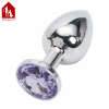 Анальная пробка Davidsource Jeweled Metal Silver, 74х30 мм photo 3