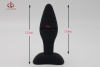 Анальная пробка. Силикон. Черный. Водонепроницаемый. photo 3