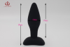Анальная пробка. Силикон. Черный. Водонепроницаемый. photo 2