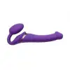 Безремінний страпон з вібрацією Strap-On-Me Vibrating Violet M, діаметр 3,3 см, пульт ДК, регульован photo 7