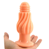 Анальная пробка ребристая. Силикон photo 5
