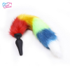 Анальная пробка. С хвостом радуга. Силикон. photo 2