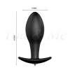 Большая силиконовая анальная пробка с 12 режимами вибрации Baile  photo 4