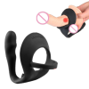 Массажер простаты. С кольцом. Силикон.  photo 2