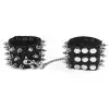 Наручники з шипами Art of Sex - Rose Spiked Leather Handcuffs, натуральна шкіра photo 2