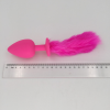 Анальная пробка Zcz WQ1269 с коротким хвостом, цвет розовый, 3 шт.  photo 6
