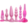 Набор анальных пробок, 6 штук. Силикон photo 3