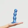Насадка для страпона Strap-On-Me DILDO PLUG BALLS BLEU METALLIC - M photo 3