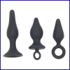 Набор для Начинающих 3 анальных пробки, силиконовые, водонепроницаемые photo 2