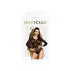 Боді Penthouse High On Love XL Black, глибокий виріз на спині, імітація стреп photo 3