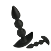 Черная силиконовая анальная пробка photo 2