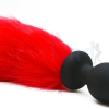 Анальная пробка из силикона Sexyland с красным хвостом photo 5