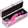 Кейс для зберігання секс-іграшок BMS Factory - The Toy Chest Lokable Vibrator Case Pink з кодовим за photo 5