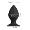 Анальная пробка. Силикон. Черный. photo 4