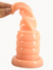 Анальная пробка. Спиральная. Силикон. Цвет кожи. photo 4