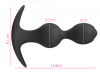 Силиконовая анальная пробка Butt Plug, цвет черный photo 5