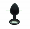 Силиконовая анальная пробка Butt Plug со стразом photo 6