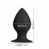 Силиконовая анальная пробка, цвет черный photo 4