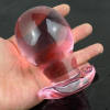Розовая анальная пробка из стекла photo 2