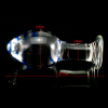 Стеклянная анальная пробка Buttplug photo 6