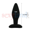 Анальная пробка. Силикон. Черный. photo 3
