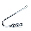 Анальный крюк. С 3 шариками. Нержавеющая сталь. photo 2