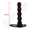 Силіконовий анальний вібратор із кільцем Lovetoy Dual Penetrator photo 4
