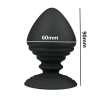 Силиконовая анальная пробка, 90 х 60 мм photo 3