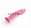 Скляний фалоімітатор, колір рожевий photo 4