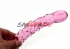 Скляний фалоімітатор, колір рожевий photo 3