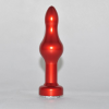 Анальная пробка красная с нержавеющей стали  photo 2