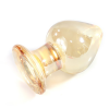 Анальная пробка золотого цвета butt plug 56 мм photo 6
