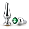 Металлическая анальная пробка со стразом photo 2