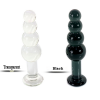 Анальная пробка черная и прозрачная photo 3