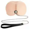 Силіконова анальна пробка Art of Sex Metal Anal Plug with Leash size M з повідцем Black photo 4