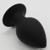 Анальная пробка черная, 80 на 42 мм photo 5
