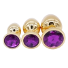 Анальные пробки из нержавеющей стали с кристалами - 3шт. photo 4