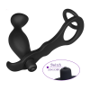 Силиконовый анальный вибратор с двойным кольцом photo 3