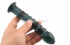 Черный фаллоимитатор из стекла Butt Plug photo 4