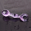 Анальные шарики из фиолетового стекла photo 4