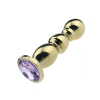 Анальная пробка (золотой/серебристый) photo 5