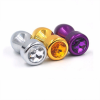 Металлические анальные пробки 3-х цветов photo 4