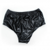 Латексные черные трусики с фаллоимитатором photo 6