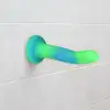 Фалоімітатор, що світиться в темряві, ADDICTION Rave 8″, Glow in the Dark Dildo Blue Green, 20,3 см photo 6